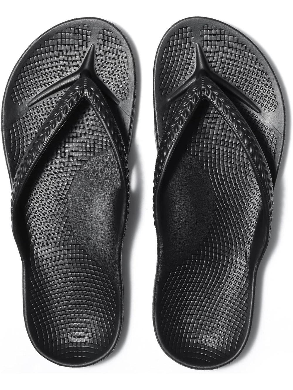 Orthopedic Black Flip Flop Sandals